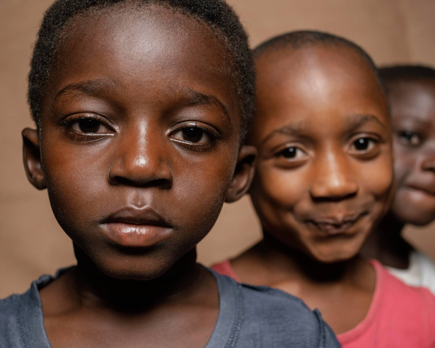 3 young children